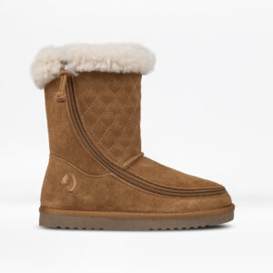 Chestnut Suede Cozy Quilt Luxe Billy