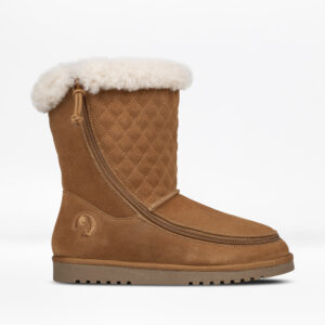 Women's Chestnut Suede Cozy Quilt Luxe Billy